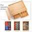 Organisateur de tiroir en bambou pour dosette de café, organisateur de tasse K pour comptoir, organisateur de rangement pour sachets de thé avec tiroir et boîte de rangement latérale pour le bar de cuisine