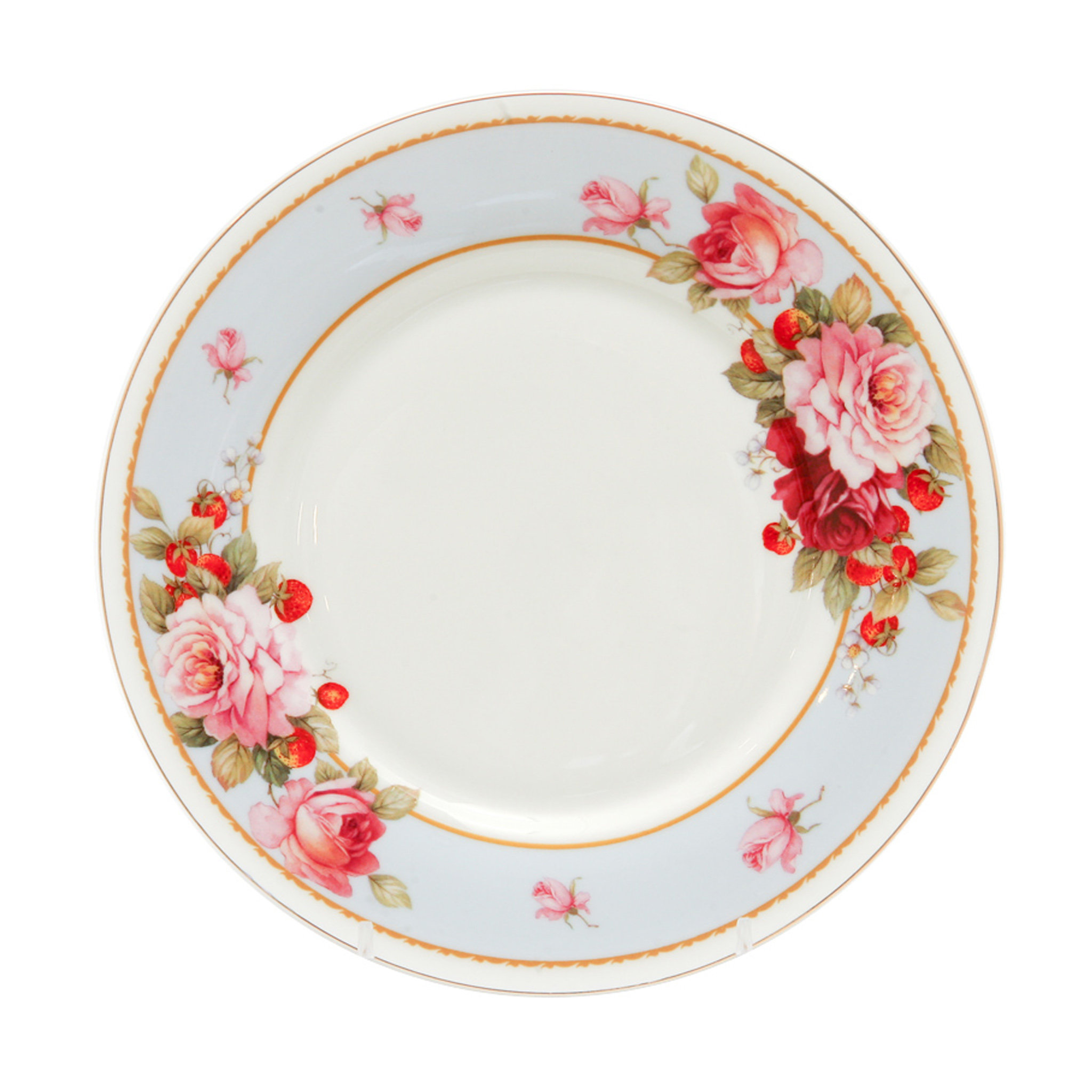 Grace's Tea Ware Peony Strawberry 7.5" Bone China Appetizer Plate & Reviews | Wayfair