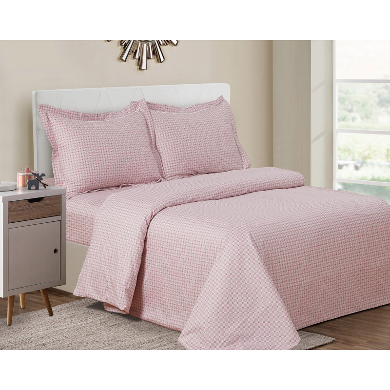 Ensemble de housse de couette en percale de coton French, Housse de couette simple très longue + 5 pièces 