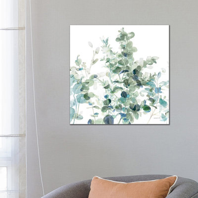 Eucalyptus I Cool - Wrapped Canvas Painting