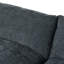 Canapé modulaire gris foncé 115,5 po avec coussins et espace de rangement caché