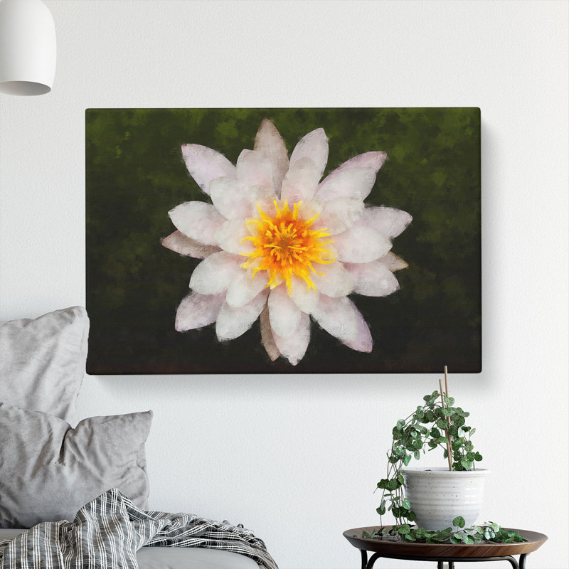 White Lily Flower - Wrapped Canvas, 35cm H x 50cm W x 3cm D