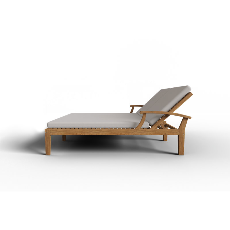 Chaise longue d'extérieur, Toile Sunbrella® régate