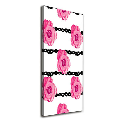 Roses 1 Piece Wrapped Canvas Wall Art
