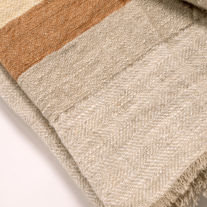 Burke Handwoven Linen Oversized Throw