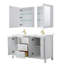 Ensemble de meuble-lavabo double 60 "avec miroir Daria-97961478-97961482