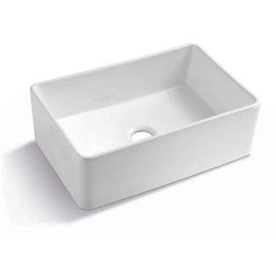 30 X 20 Inch Ceramic Farmhouse Apron-Front Kitchen Sink Single Bowl