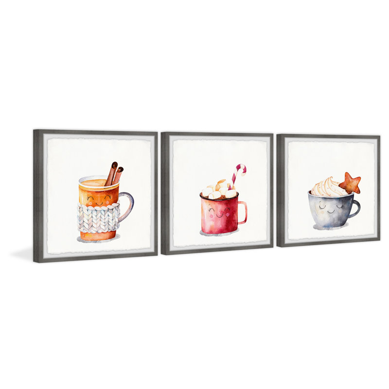 Chastain Cold Christmas Treats - 3 Piece Single Picture Frame Painting