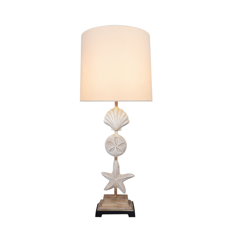 Lampe de table 32 po ivoire antique