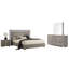Ensemble de chambre à coucher pour grand lit complet 4 pièces Suni, gris taupe clair Suni-118445290