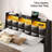 Upholstered Platform Bed Frame with Wingback Headboard, LED Lights & 4 Storage Drawers-1454704333-1454704322-1469650476