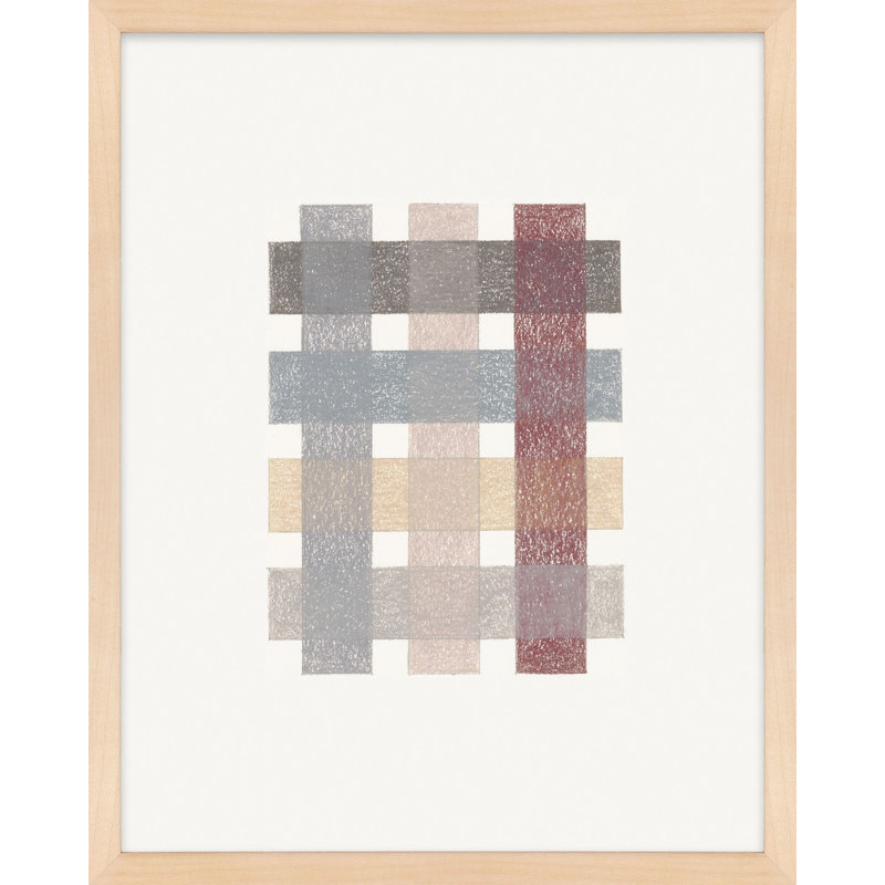 " Gridlock II " by Beth James, Maple Framed, 20" W x 25" H