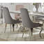 Chaise d'appoint rembourrée en velours Paquette-1712015973