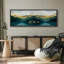 Peaceful Mountain Reflections Landscape, reproduction d'art sur toile-98042279-111176732