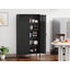 Armoire de rangement en métal avec 4 tablettes réglables