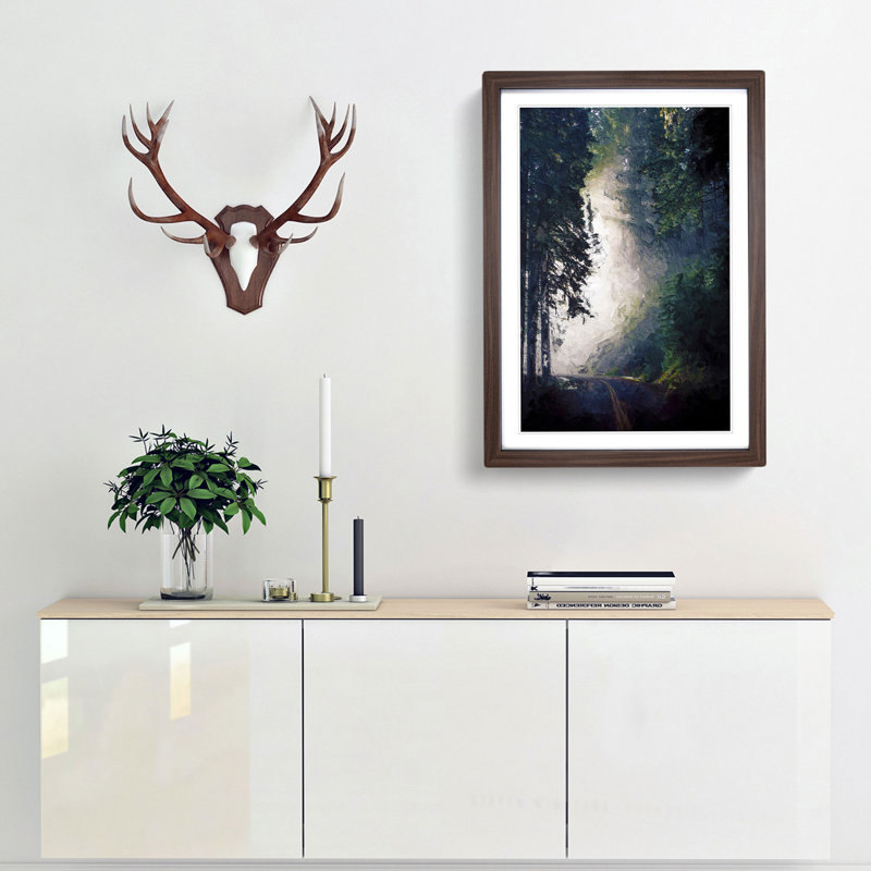 Forest Light - Framed Print, Walnut Framed, 48cm H x 36cm W x 2cm D