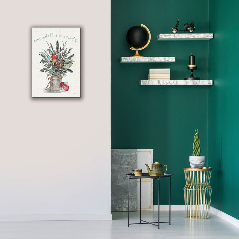 «Seasonal Charm 2» par Anne Tavoletti, art mural sur toile, H 26 po x l 18 po x P 0,75 po