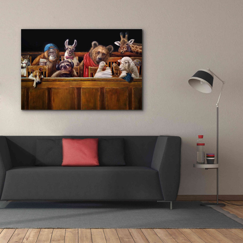 «We The Jury» par Lucia Heffernan, art mural sur toile, H 40 po x l 60 po x P 1,5 po