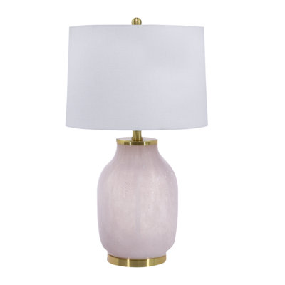 Lampe de table rose 22,5 po Ghadimi