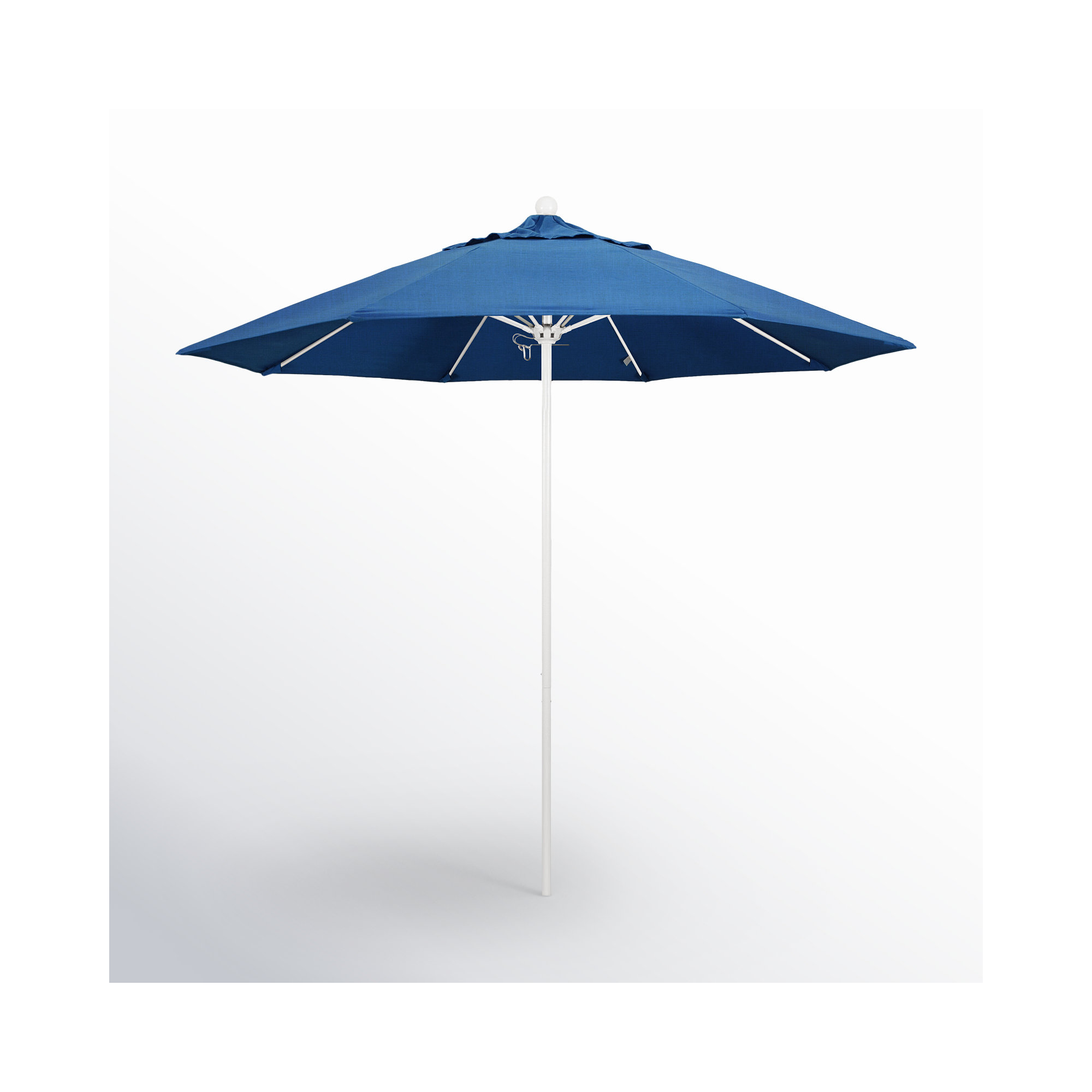 Maria 108'' Sunbrella® Outdoor Umbrella, White, Heather Teak Sunbrella®