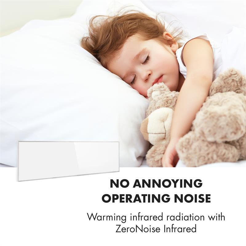 Klarstein 300W Electric Wall Mounted Space Heater with Adjustable Thermostat