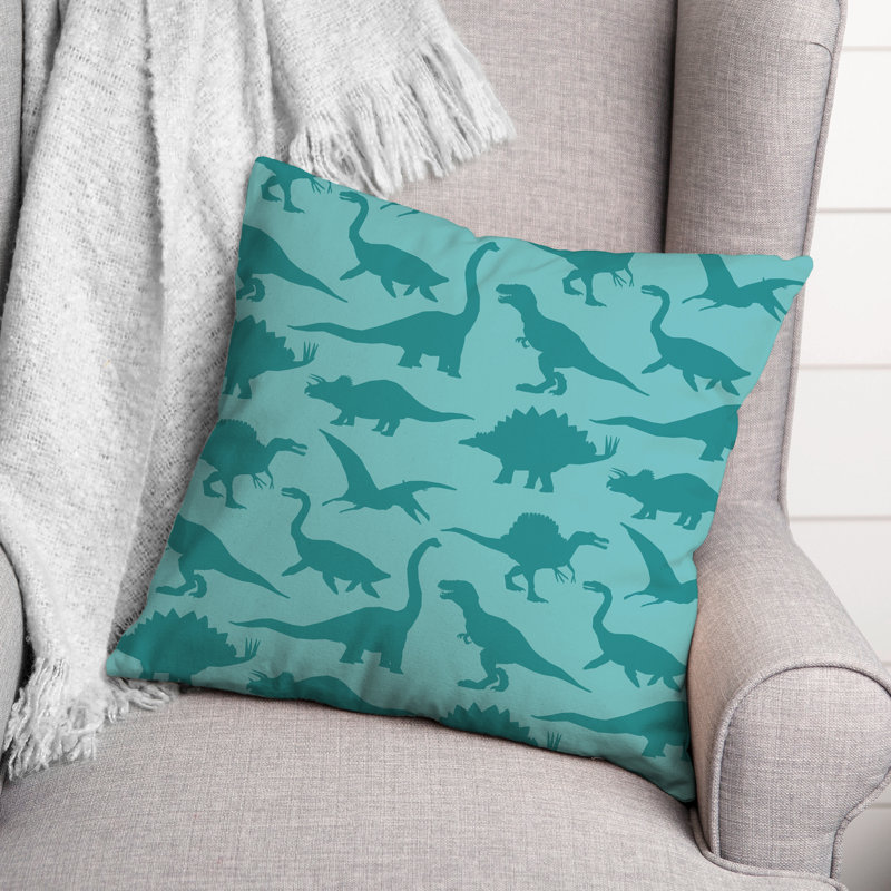 Housse de coussin carrée/insert, Sarcelle / sarcelle
