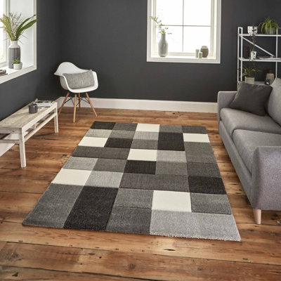 Langley area rug Machine Woven Rectangle Grey
