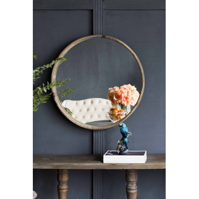 Charming Round Wood Mirror for Home Decor, Enhancing Every Space