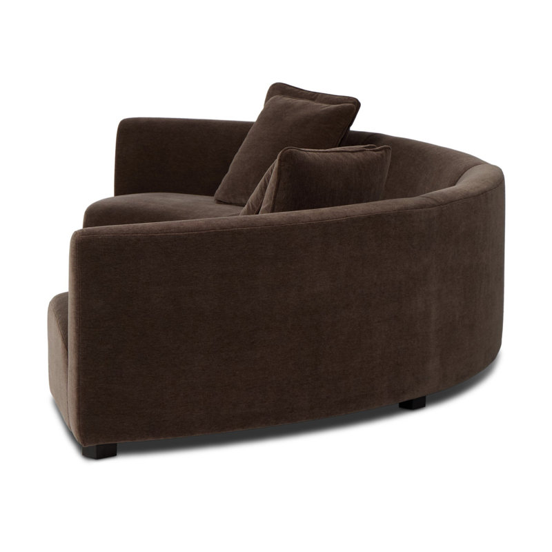 Leia Upholstered Curved Sectional, 29" H x 176.5" W x 66.5" D