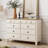 Simple Beige Solid Wood Porch Cabinet Solid Wood Accent Chest
