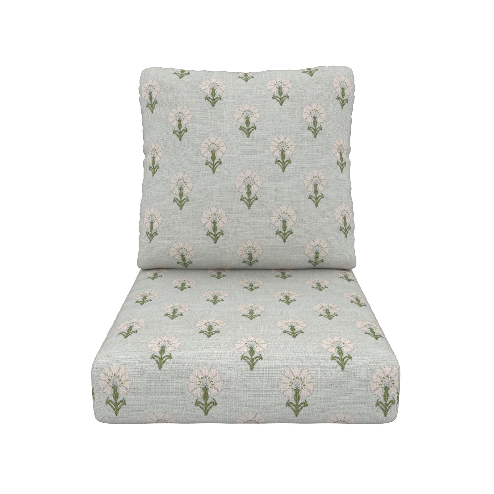 Amala 22" Sunbrella® Seat and Back Cushion, Sunbrella Mira Celeste