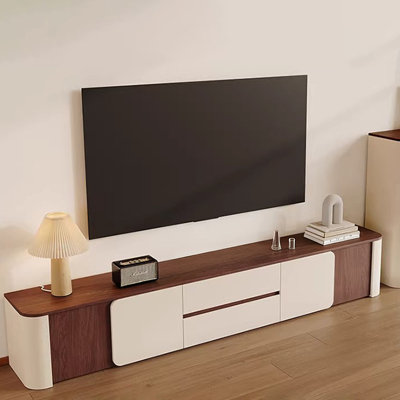Meuble télé moderne en bois manufacturé beige