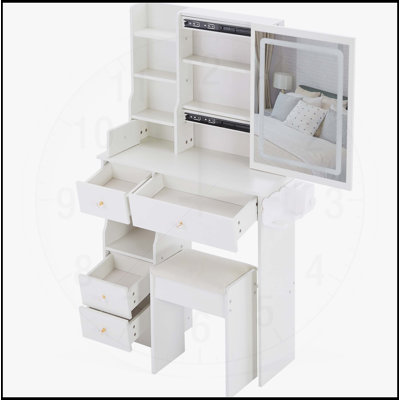 Table de coiffeuse polyvalente avec fonctions avancées pour les soins personnels