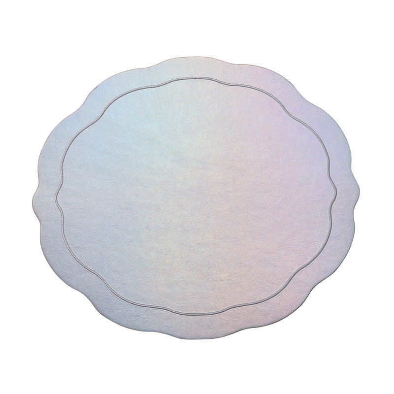 Tailored Placemat, Iridescent/Silver
