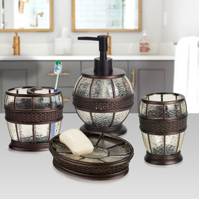 Resin Bathroom Accessory Set