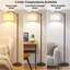 Lampe sur pied DEL moderne noire | Température de couleur réglable | Abat-jour rotatif | Base en métal robuste-489081816