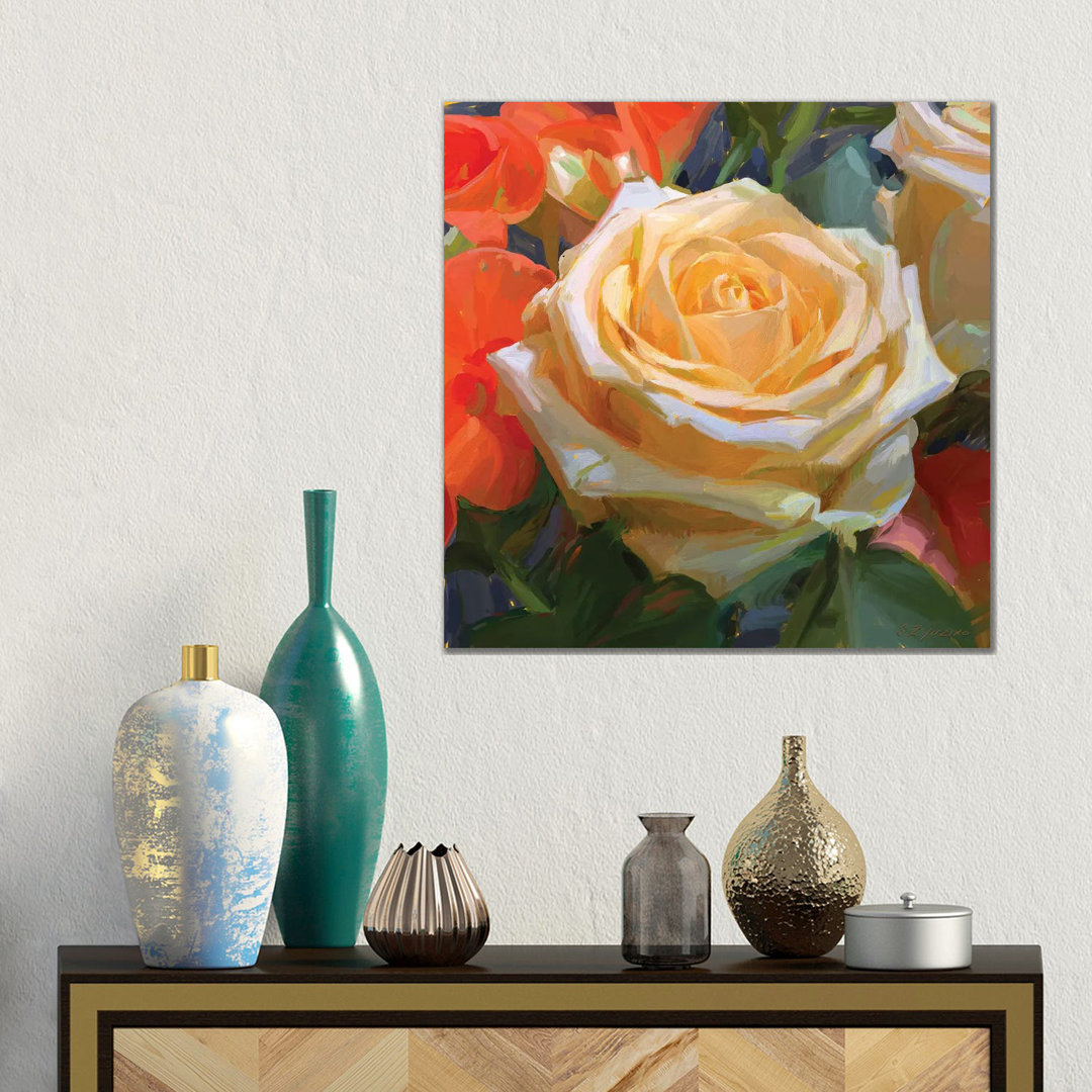 Rose von Svetlana Zyuzina - Galerie- Giclée auf Leinwand