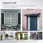 Outsunny Front Door Canopy Outdoor Awning Rain Shelter 196 x 75cm-70182294
