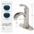 Single-Hole Single-Handle Bathroom Faucet With Drain Assembly-113578581
