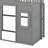 Twin House Loft Bed With Ladder-338598368