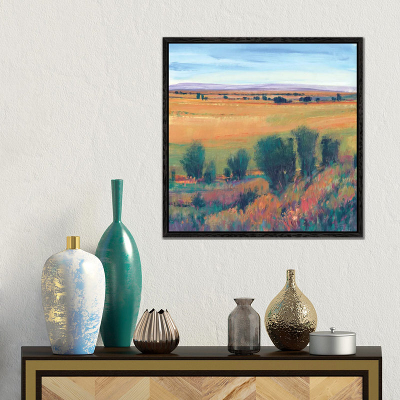 Hilltop View II by Tim OToole - Gallery-Wrapped Canvas Giclée on Canvas, 45.72 cm H x 45.72 cm W, Black Framed