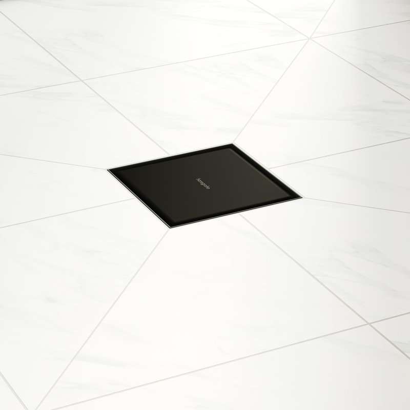 Rain Brilliance 6"x 6" Trim Tileable Rear Cover and Rough, Matte Black