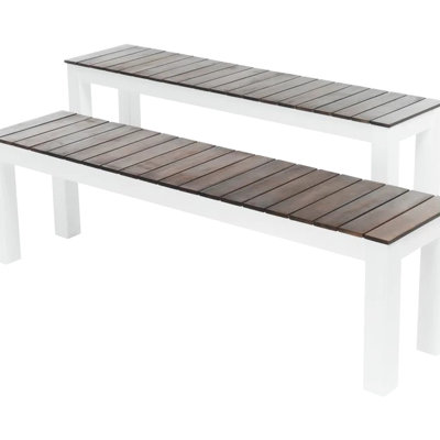 Dining Bench Mp2 ( Of 2) - Wood For Garden Enjoyment Modern (2) Outdoor And Patio Dinners by Latitude Run