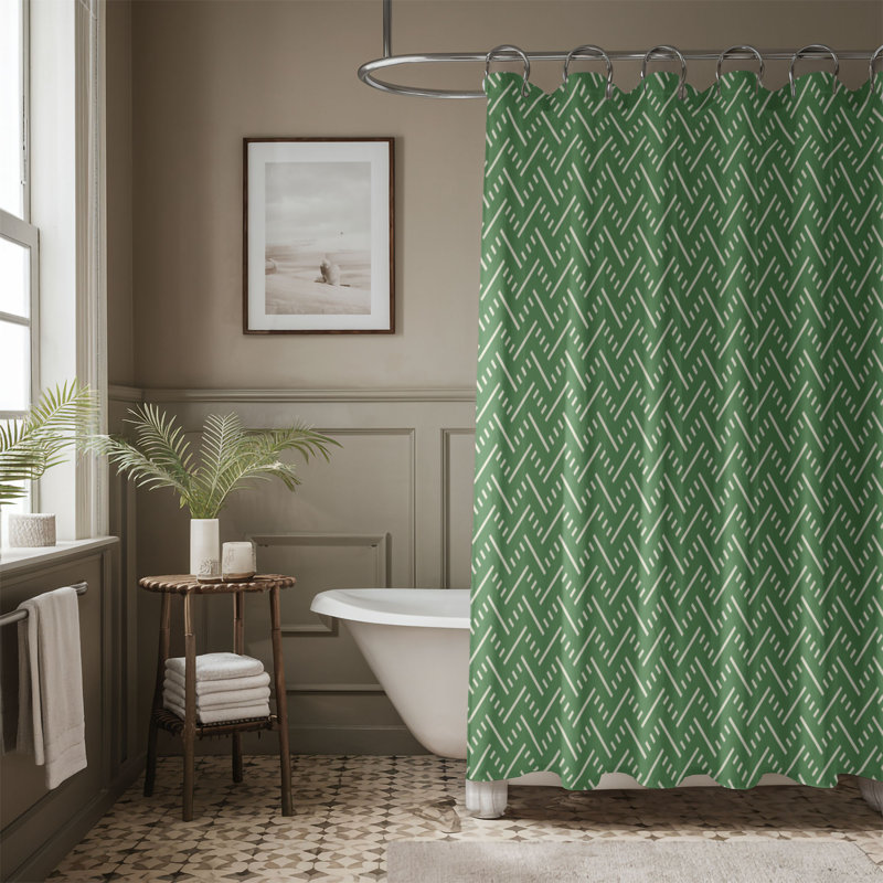 Rideau de douche Pine Cream, H 74 po x l 71 po
