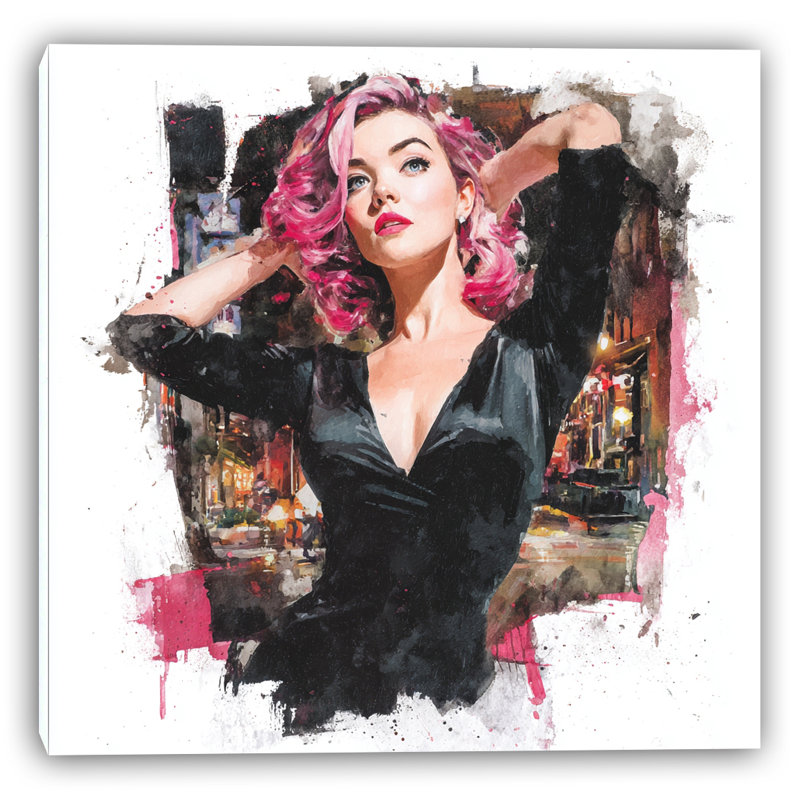 Art mural sur toile Neon Night Glamour