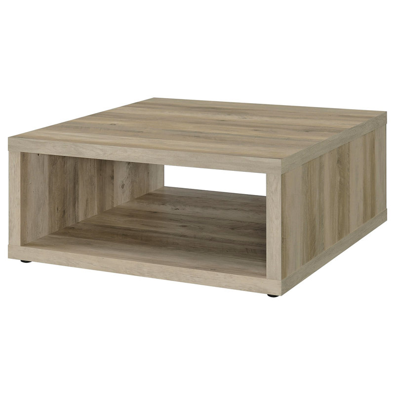 Flint Pine Square Engineered Wood Coffee Table, Beige