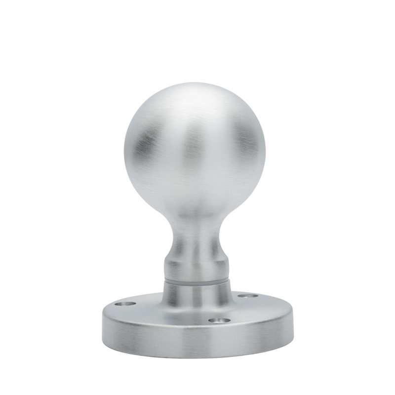 Victorian Double Dummy Door Knob, Satin Chrome