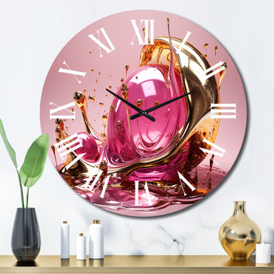 Horloge murale en métal