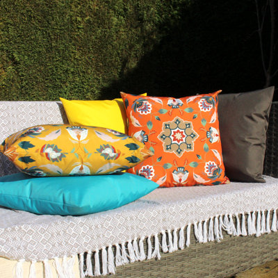 Indoor / Outdoor Floral Square Cushion