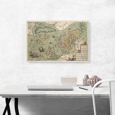 " Septentrionalivm Regionvm Descrip 1570 " by Abraham Ortelius